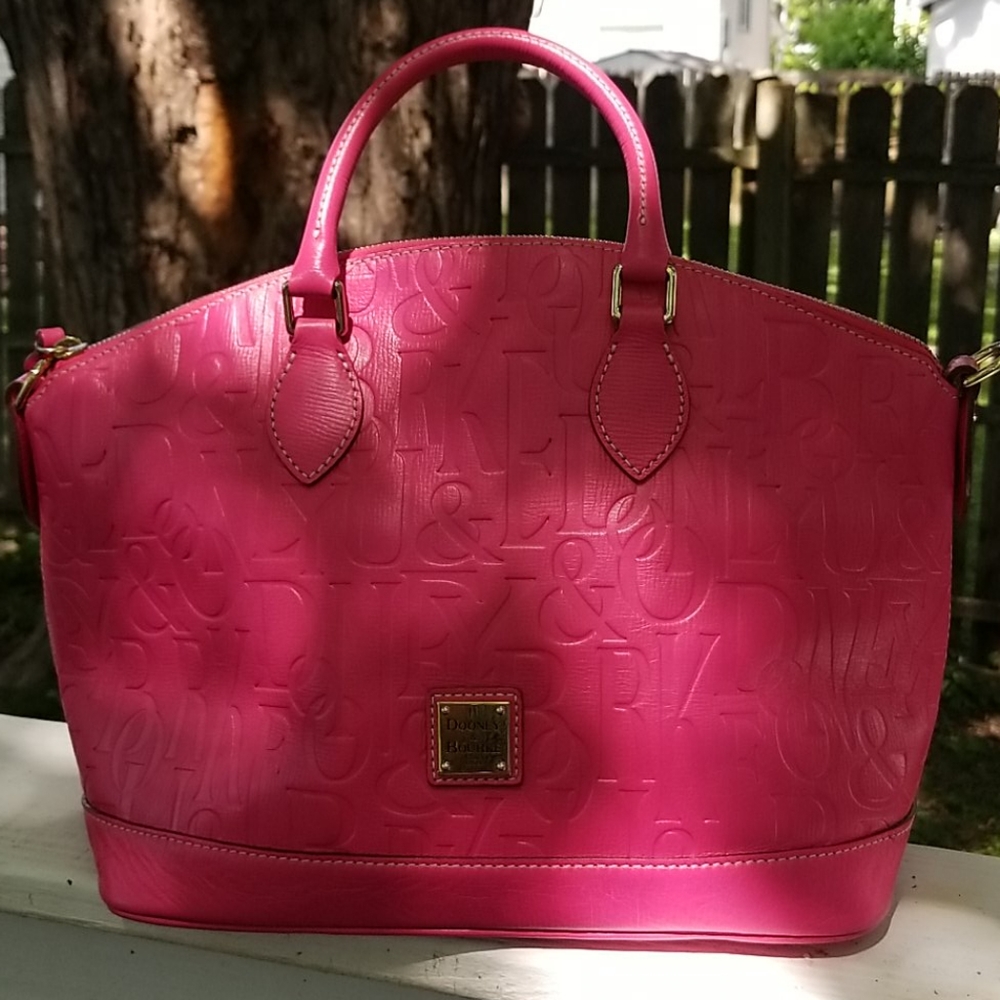 Dooney and bourke retro embossed crescent satchel